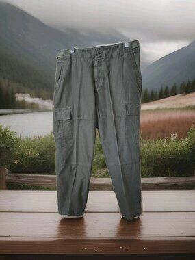 Route 66 Men's Green Straight Leg Cargo Pants 38x30